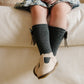 Mebie High Rise Bow Socks