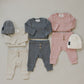 Charcoal Bodysuit Waffle Set
