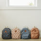 Navy Plaid Mini Backpack