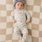 Navy & White Stripe Chunky Knit Beanie