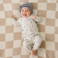 Navy & White Stripe Chunky Knit Beanie