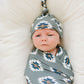Southwest Aztec Ribbed Bamboo Stretch Swaddle
