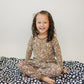 Navy Daisy Bamboo Fleece Quilt