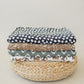 Navy Daisy Bamboo Fleece Quilt