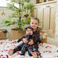 Christmas Plaid Collared Lounge Set