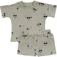 Palm Tree Button Short Set