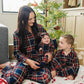 Christmas Plaid Collared Lounge Set