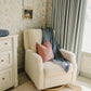 Navy Berry + Cream Berry Lace Muslin Quilt