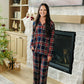 Adult Christmas Plaid Lounge Set