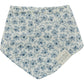 Blue Blossom Muslin Bib