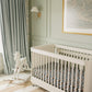 Midnight Floral Muslin Crib Sheet