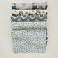 Blue Blossom Muslin Swaddle Blanket