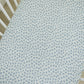 Blue Blossom Muslin Crib Sheet