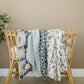 Outlaw Cowboy Muslin Swaddle Blanket