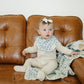 Blue Blossom Muslin Bib