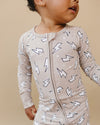 Bamboo Zip Romper | Latte Bolts