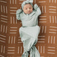 Mustard Mudcloth Muslin Crib Sheet