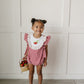 Gingham Strawberry Bubble Romper