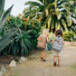 Green Daisy Mini Backpack