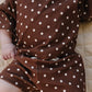 Shorts Set | Brown Polka Dots