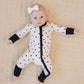 Bamboo Zip Romper | Classic Polka