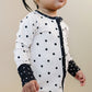 Bamboo Zip Romper | Classic Polka