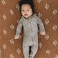 Grey Organic Cotton Ribbed Zipper
