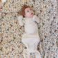 Vanilla Organic Cotton Ribbed Knot Gown