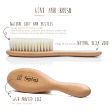 Load image into Gallery viewer, Wooden Baby Hair Brush Set
