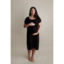 Load image into Gallery viewer, Labor &amp; Delivery / Nursing Gown - Black

