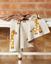Load image into Gallery viewer, Giraffe Knit Baby Blanket
