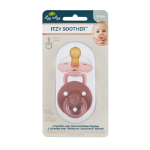 Load image into Gallery viewer, NEW Itzy Soother™ Pink Natural Rubber Pacifier Sets
